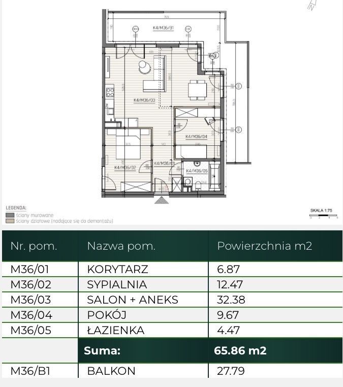 Mieszkanie 4-pokojowe Jędrzejów, ul. Parkowa. Zdjęcie 2