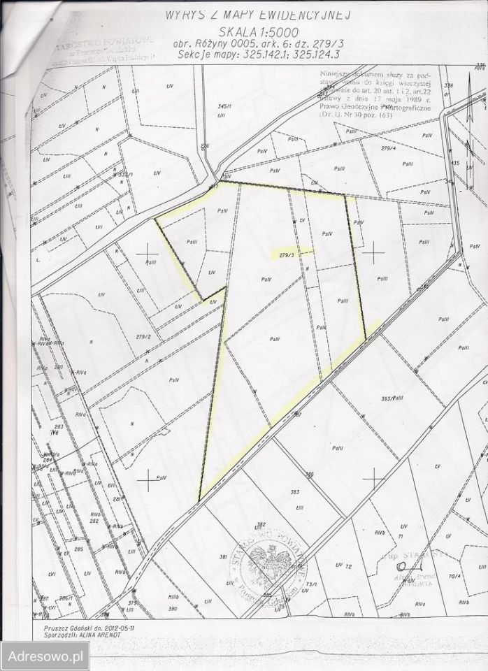 Działka rolno-budowlana Różyny. Zdjęcie 3