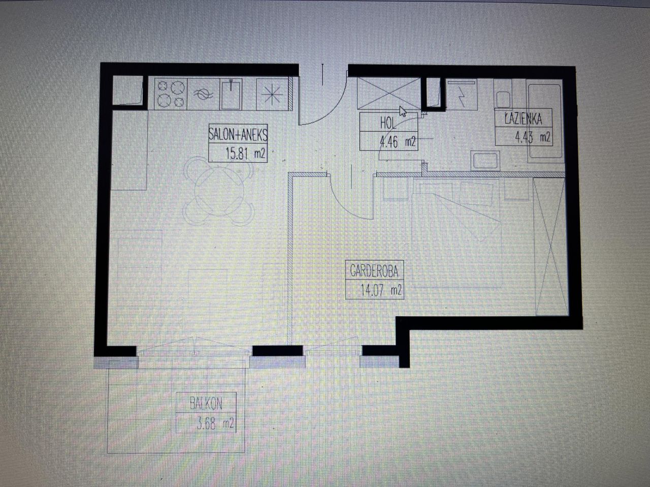 Mieszkanie 2-pokojowe Mława Centrum, ul. Smolarnia. Zdjęcie 3