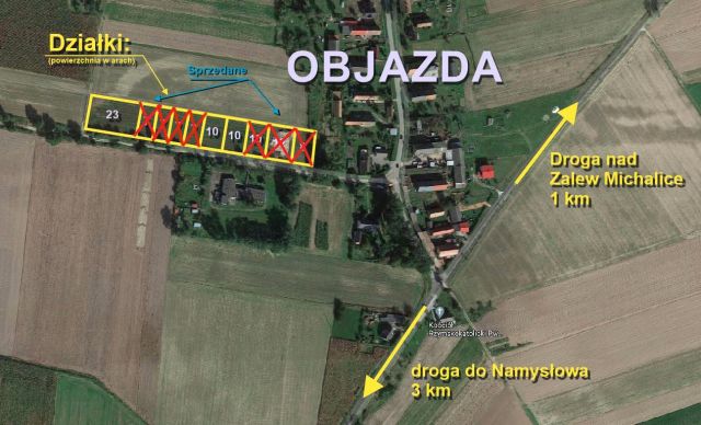 Działka budowlana Objazda. Zdjęcie 1