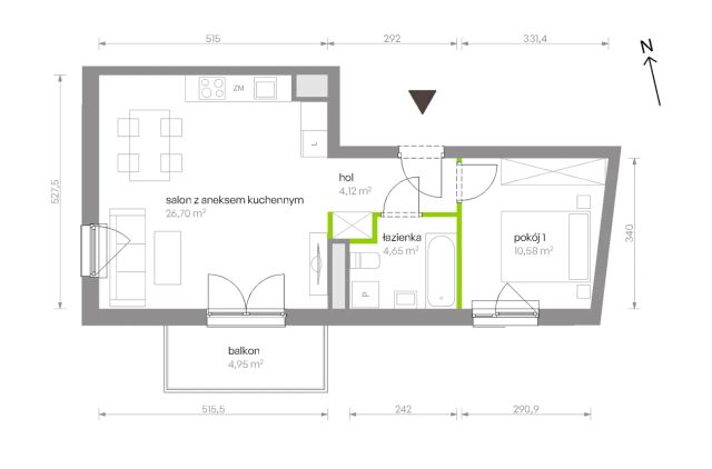 Mieszkanie 2-pokojowe Warszawa Chrzanów, ul. Szeligowska. Zdjęcie 8