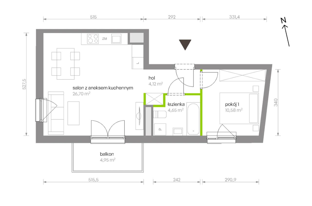 Mieszkanie 2-pokojowe Warszawa Chrzanów, ul. Szeligowska. Zdjęcie 8