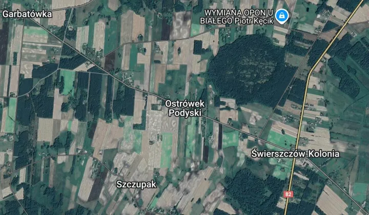 Działka rolna Ostrówek Podyski