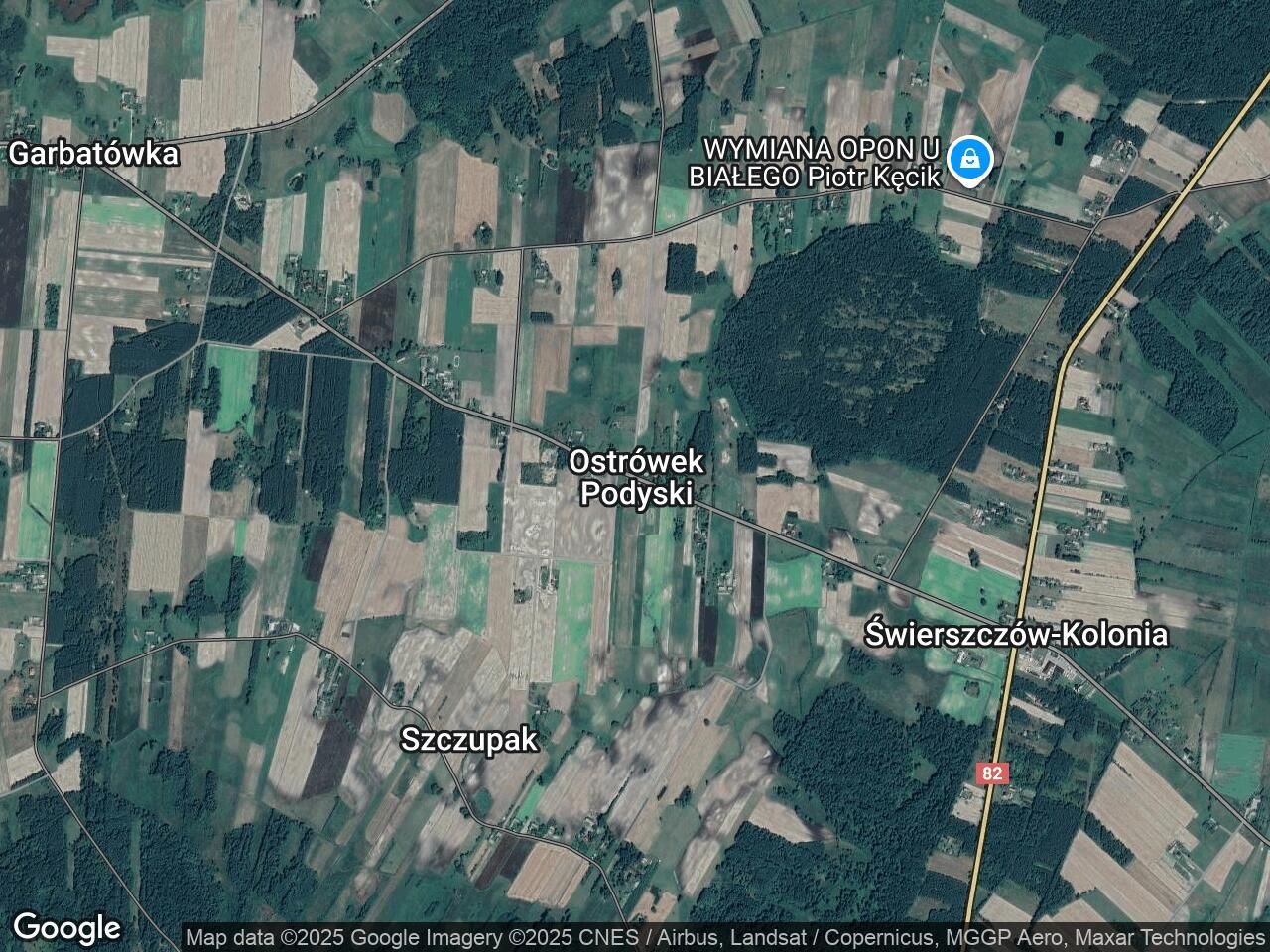 Działka rolna Ostrówek Podyski