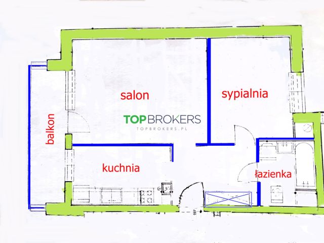 Mieszkanie 2-pokojowe Warszawa Praga-Południe, ul. Łukowska. Zdjęcie 11