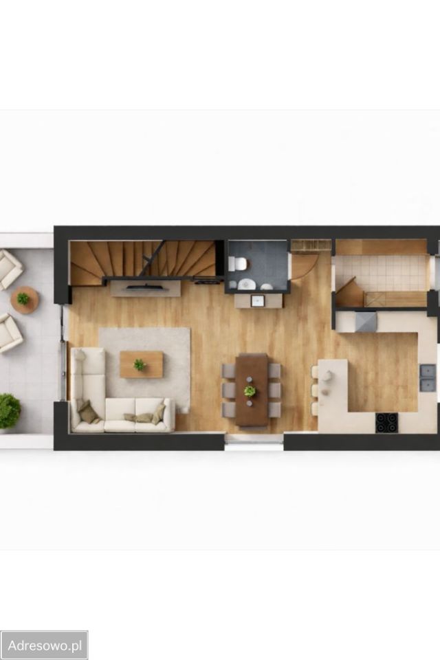 bliźniak, 4 pokoje Wielbark. Zdjęcie 1