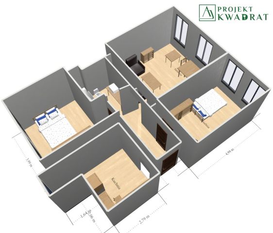 Mieszkanie 3-pokojowe Gliwice, ul. Stanisława Witkiewicza. Zdjęcie 20