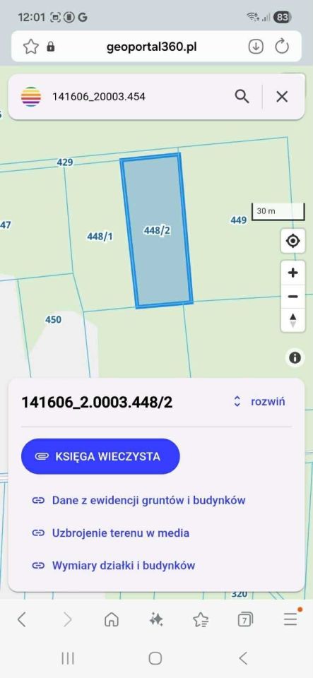 Działka leśna Godlewo-Mierniki. Zdjęcie 2