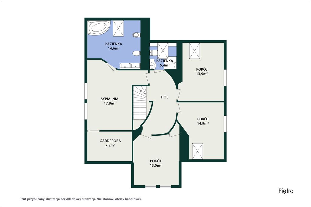 dom wolnostojący, 5 pokoi Brwinów, ul. Mazowiecka. Zdjęcie 46