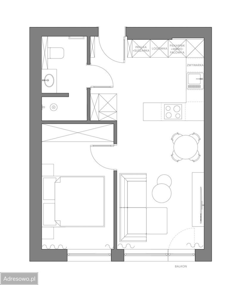 Mieszkanie 2-pokojowe Grodzisk Wielkopolski, ul. Chopina. Zdjęcie 9