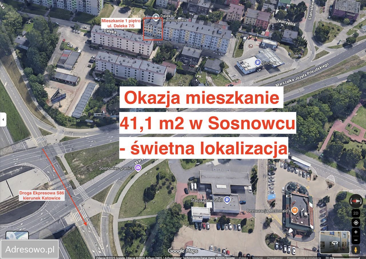 Mieszkanie 2-pokojowe Sosnowiec Stary Sosnowiec, ul. Daleka. Zdjęcie 6