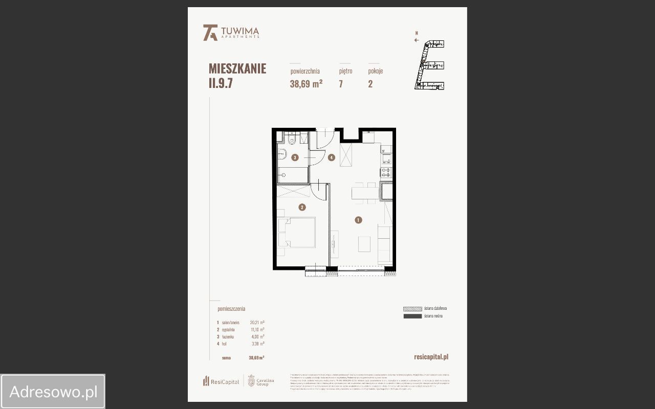 Mieszkanie 1-pokojowe Łódź Widzew, ul. Juliana Tuwima. Zdjęcie 8