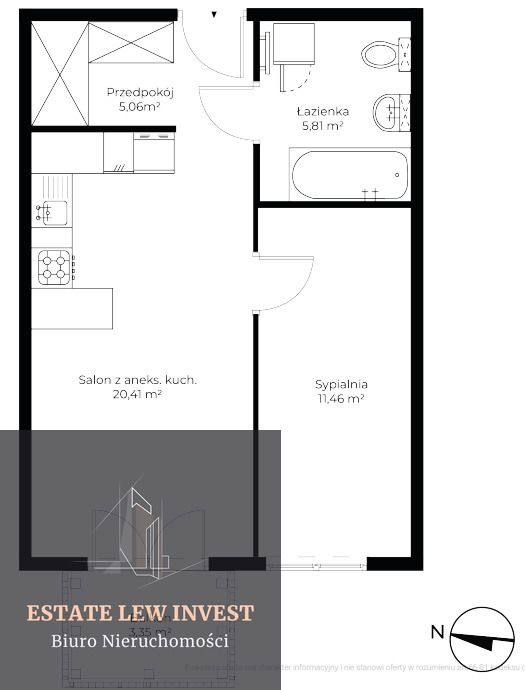Mieszkanie 2-pokojowe Kraków, ul. Bukowa. Zdjęcie 7