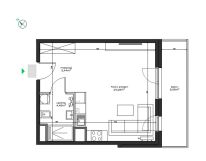 Mieszkanie 1-pokojowe Kraków Podgórze Duchackie, ul. Podedworze. Zdjęcie 3