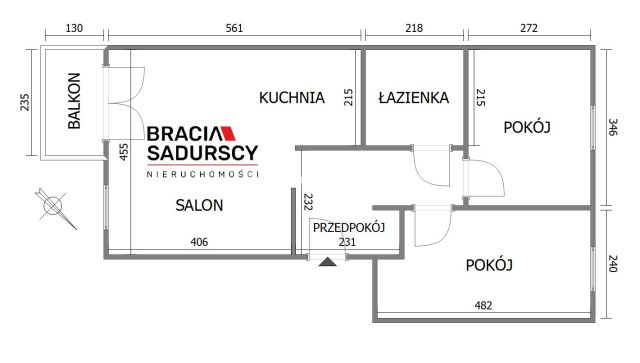 Mieszkanie 3-pokojowe Kraków, ul. Henryka i Karola Czeczów. Zdjęcie 17
