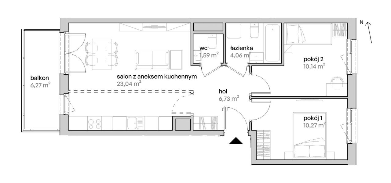 Mieszkanie 3-pokojowe Poznań Starołęka, ul. Unii Lubelskiej. Zdjęcie 7