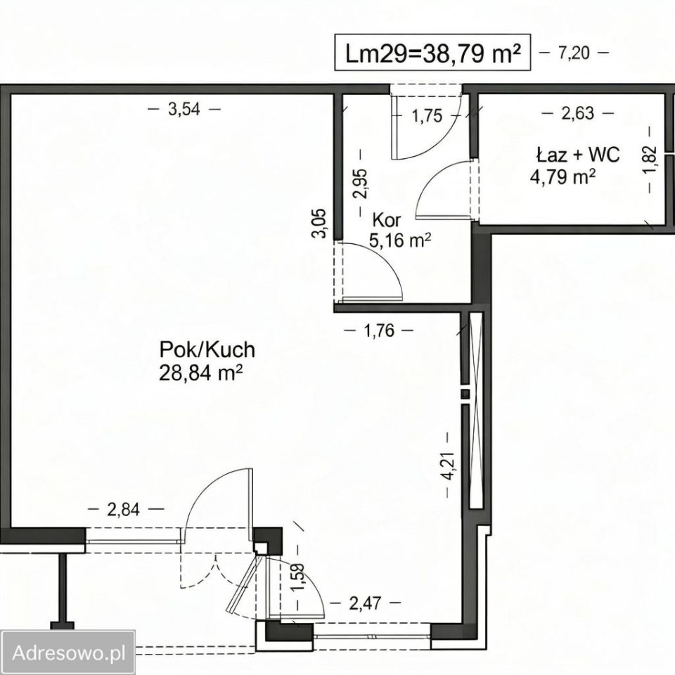 Mieszkanie 1-pokojowe Poznań Piątkowo, ul. Ludwika Braille'a. Zdjęcie 3