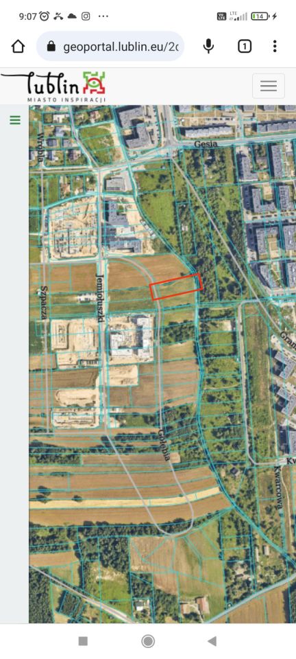 Działka budowlana Lublin Węglin, ul. Gołębia