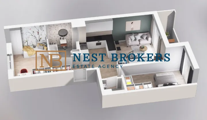 Mieszkanie 3-pokojowe Kraków Podgórze, ul. Walerego Sławka