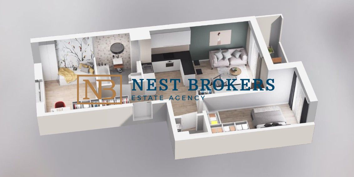 Mieszkanie 3-pokojowe Kraków Podgórze, ul. Walerego Sławka. Zdjęcie 4