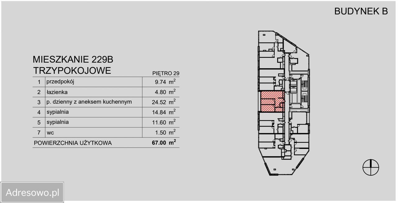 Mieszkanie 3-pokojowe Katowice Bogucice, ul. Olimpijska. Zdjęcie 9