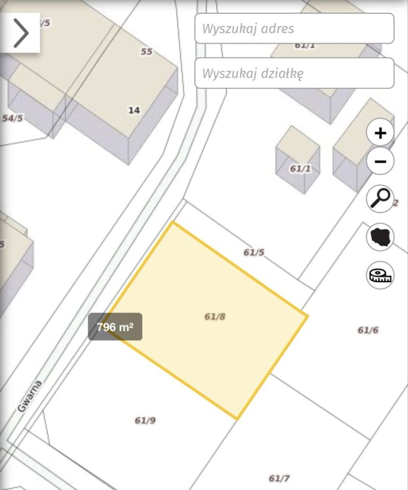 Działka budowlana Mokronos Górny