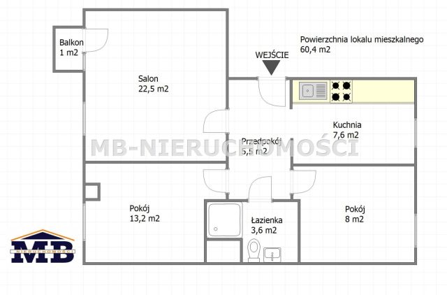 Mieszkanie 3-pokojowe Olsztyn Pieczewo, ul. Bolesława Jeziołowicza. Zdjęcie 15