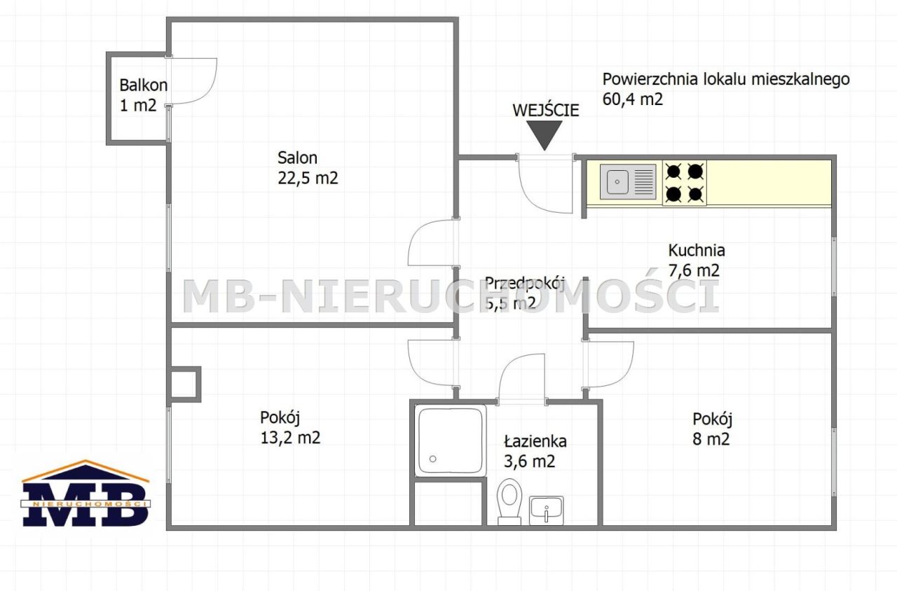 Mieszkanie 3-pokojowe Olsztyn Pieczewo, ul. Bolesława Jeziołowicza. Zdjęcie 15