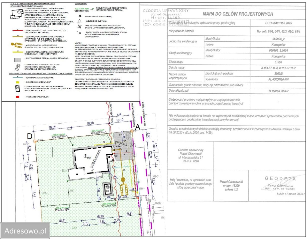 Działka budowlana Marynin. Zdjęcie 9