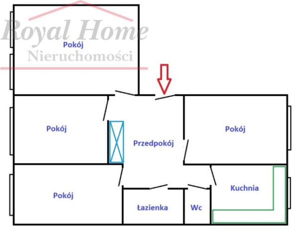 Mieszkanie 4-pokojowe Wrocław Psie Pole. Zdjęcie 13