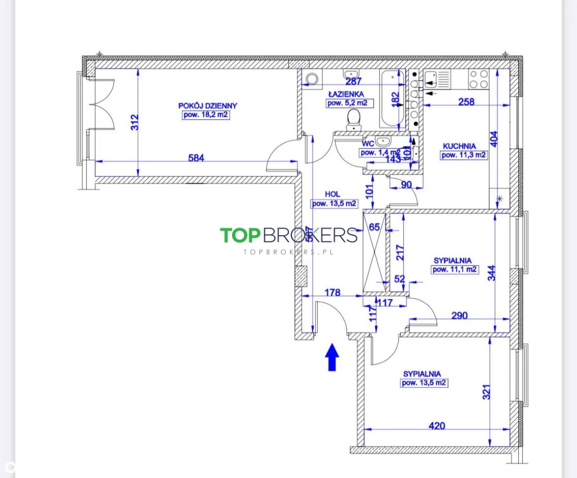 Mieszkanie 3-pokojowe Warszawa Włochy, ul. Czesława Kłosia. Zdjęcie 12