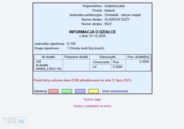 Działka rolna Śladków Duży. Zdjęcie 8