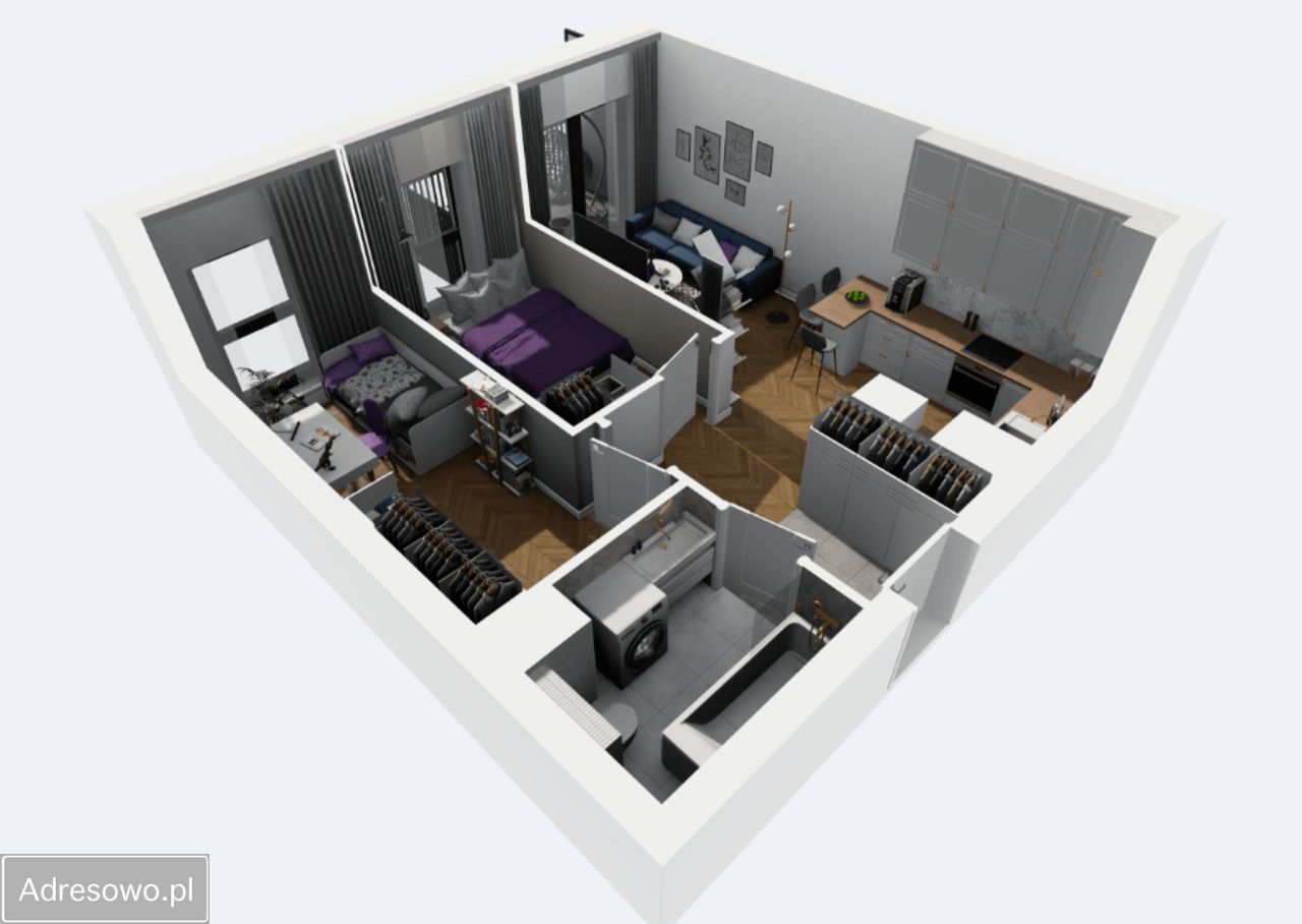 Mieszkanie 3-pokojowe Łódź Stare Polesie, al. 1 Maja. Zdjęcie 12