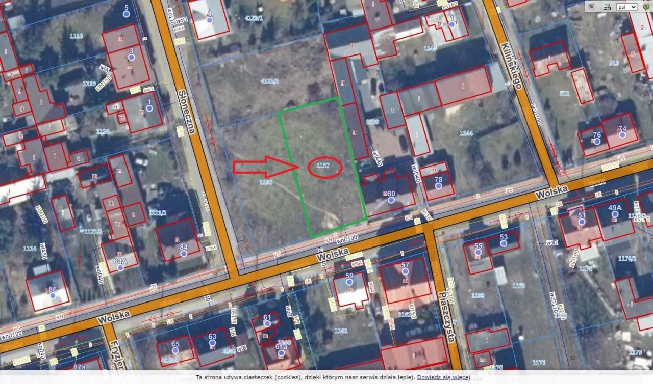 Działka budowlana Łaskarzew, ul. Wolska. Zdjęcie 1