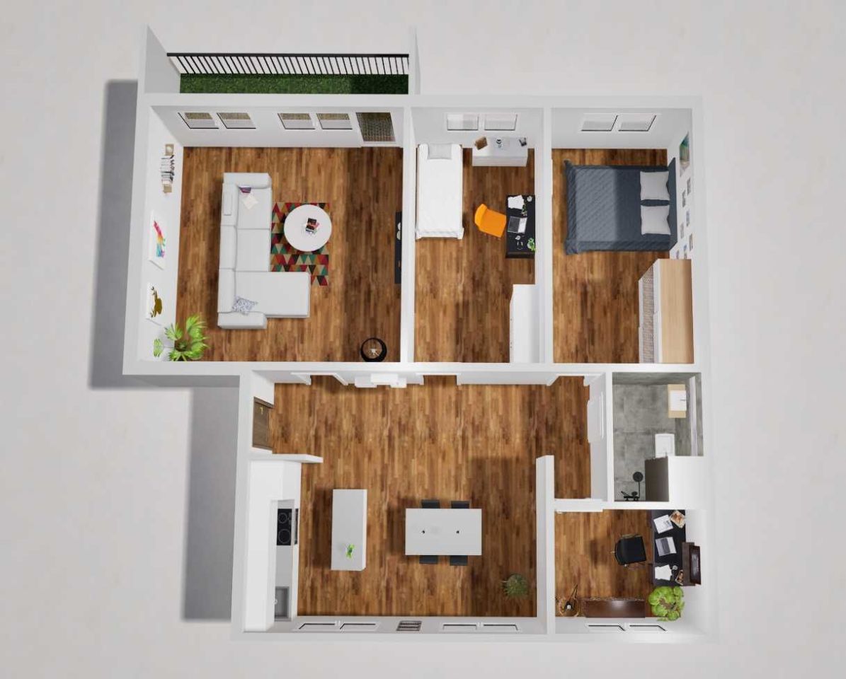 Mieszkanie 4-pokojowe Inowrocław Rąbin, ul. gen. Franciszka Kleeberga. Zdjęcie 3