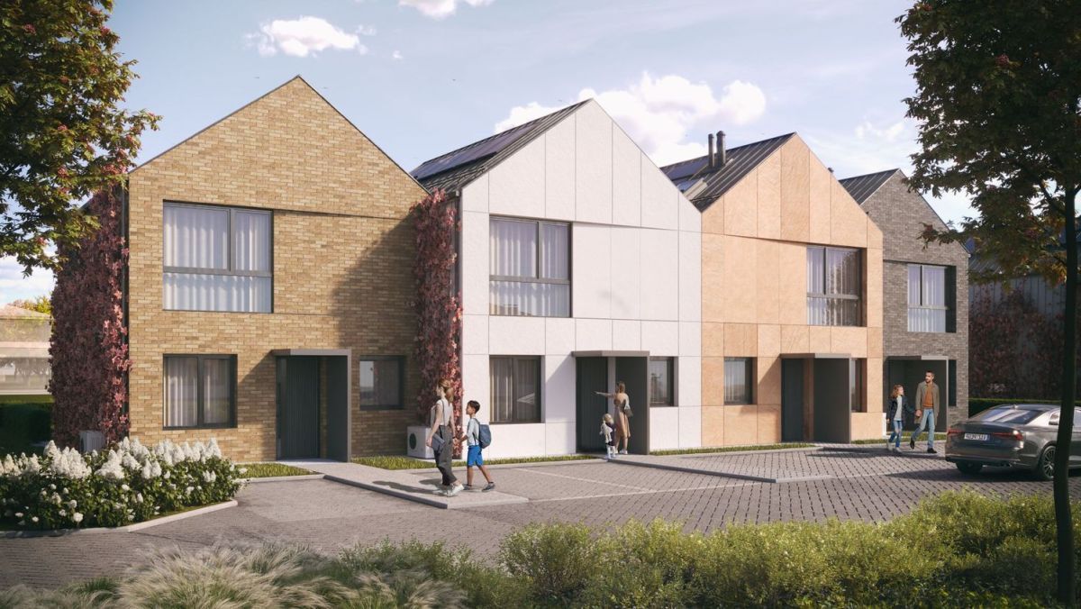 dom szeregowy, 5 pokoi Warszawa Ursus, ul. Zygmunta Markerta. Zdjęcie 2