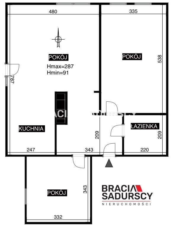 Mieszkanie 3-pokojowe Kraków Prądnik Czerwony, ul. abp. Zygmunta Szczęsnego Felińskiego. Zdjęcie 20