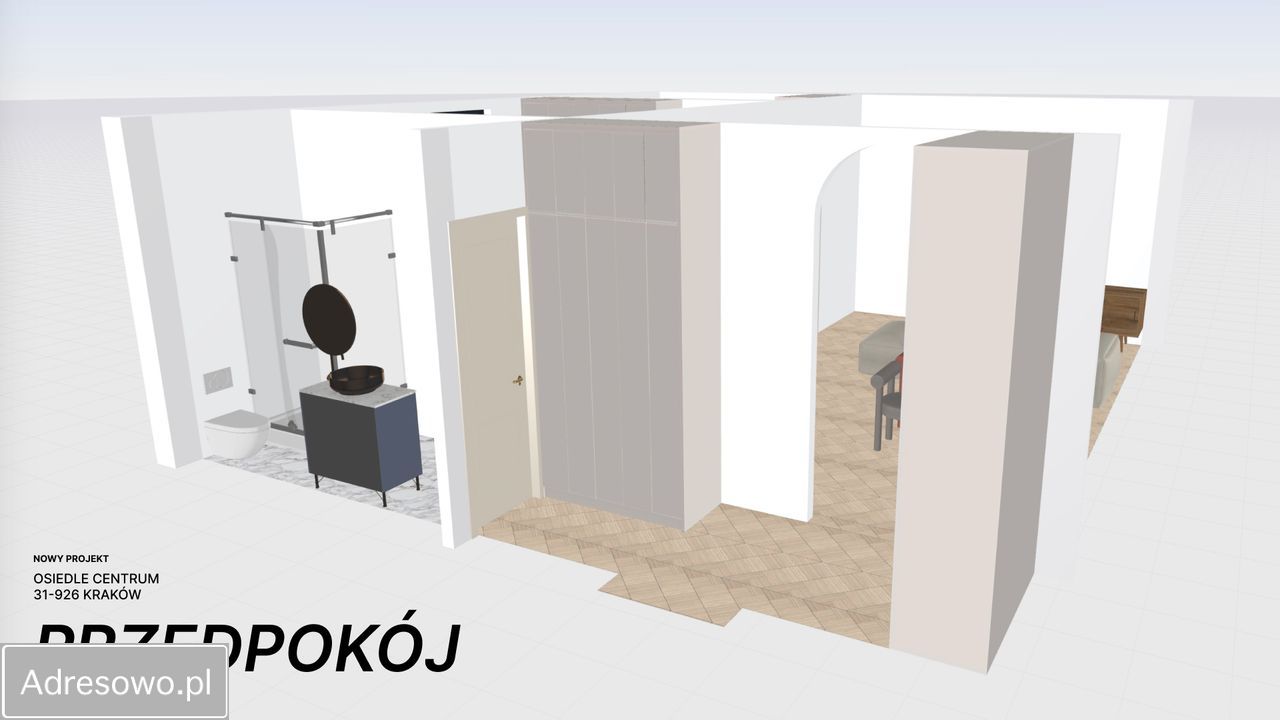 Mieszkanie 3-pokojowe Kraków Nowa Huta, os. Centrum B. Zdjęcie 4