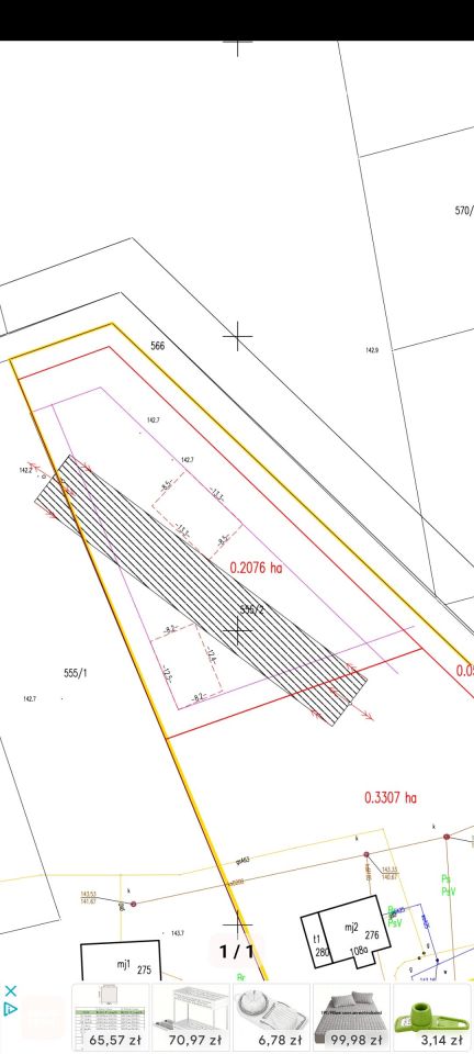 Działka budowlana Jędrzychów. Zdjęcie 7