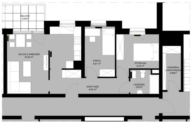 Mieszkanie 3-pokojowe Lublin, ul. Wyścigowa. Zdjęcie 24