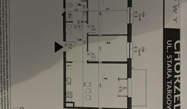 Mieszkanie 3-pokojowe Chorzele, ul. Stara Targowica