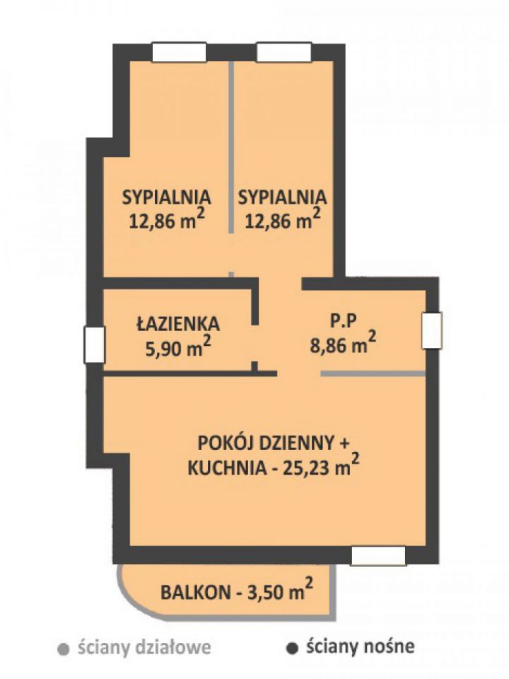 Mieszkanie 3-pokojowe Legnica, Legnickie Pole. Zdjęcie 2