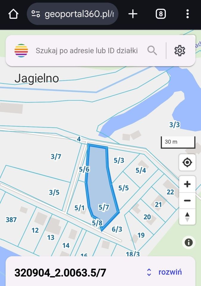Działka rekreacyjna Jagielno. Zdjęcie 4