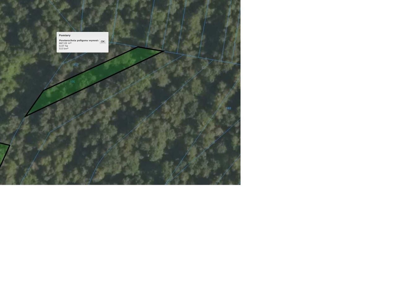 Działka leśna Bielcza. Zdjęcie 2