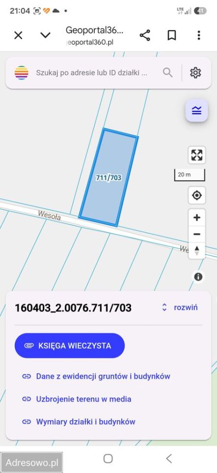 Działka budowlana Laskowice, ul. Wesoła. Zdjęcie 2