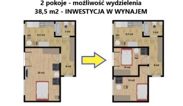 Mieszkanie 1-pokojowe Zielona Góra Centrum, ul. Bolesława Chrobrego