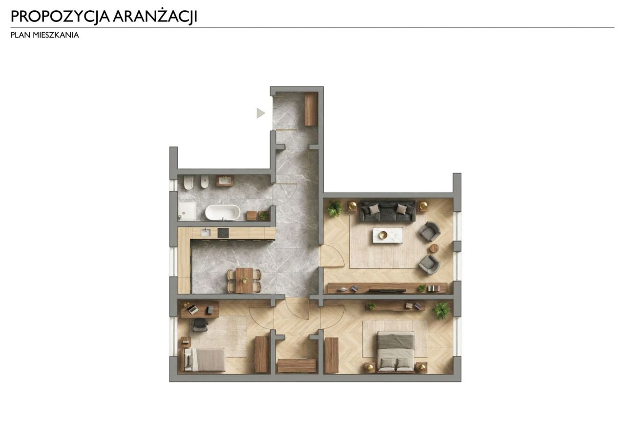 Mieszkanie 3-pokojowe Gliwice Śródmieście, ul. Jana Pawła II. Zdjęcie 8