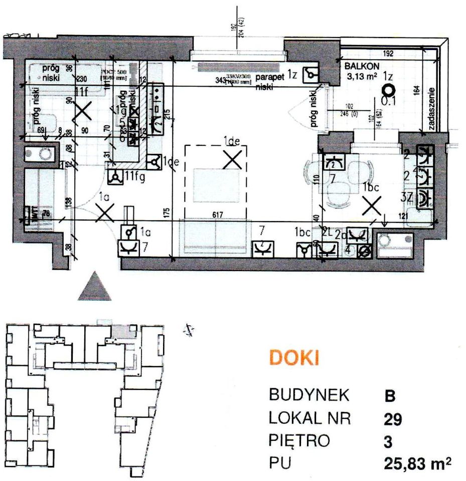 Mieszkanie 1-pokojowe Gdańsk Młyniska, ul. ks. Jerzego Popiełuszki. Zdjęcie 6