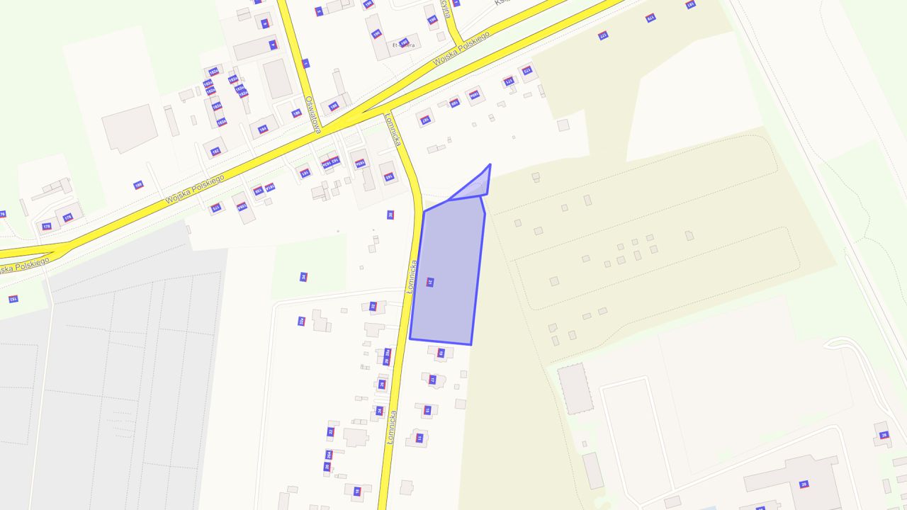 Działka budowlana Łódź Bałuty, ul. Łomnicka