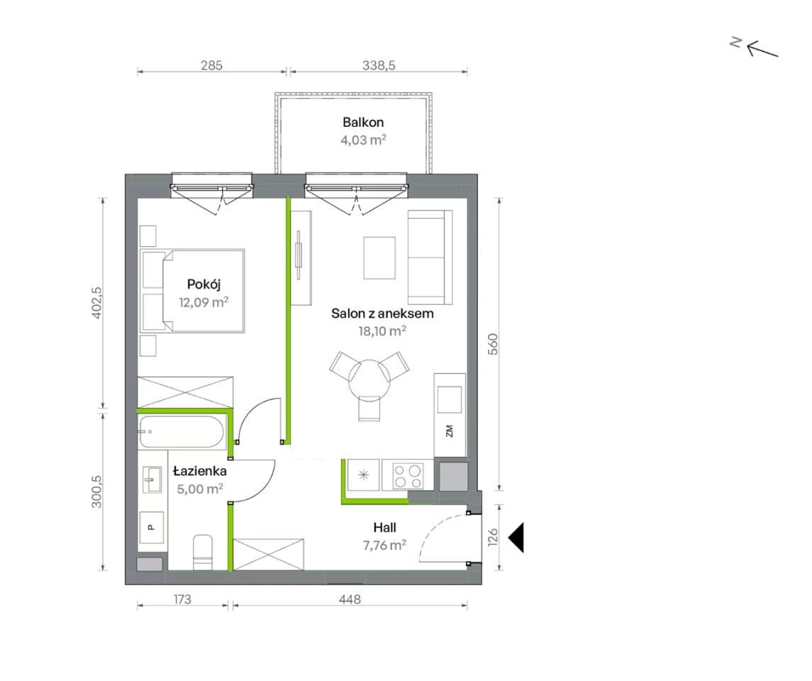 Mieszkanie 2-pokojowe Warszawa Targówek, ul. Oliwska. Zdjęcie 16